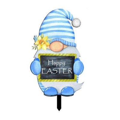 Easter Garden Signs Easter Party Reusable Easter Dwarfs Eggs Decors Lawn Decors