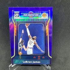 LeBron James 2020-21 Optic Air Defense Purple Holo #3 Los Angeles Lakers