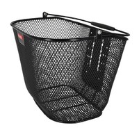 Klickfix Vorderradkorb Uni Plus 35X26X27Cm, Sw, Engmaschig, HöHenverst.