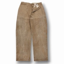 Vintage 1920s Duxbak Double Knee Hunting Duck Canvas Workwear Pants Men s 32x30