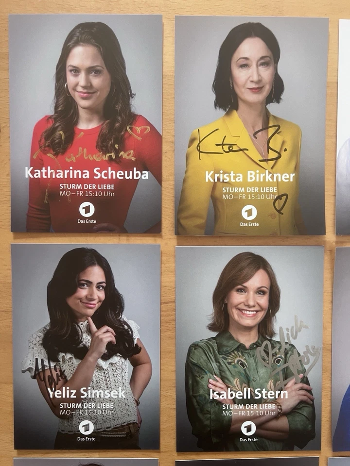 18 AK ARD Sturm der Liebe Autogrammkarten original signiert WULF GRAEN BIRKNER - Bild 2 von 4