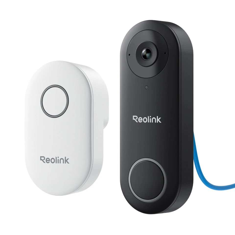 Reolink Smart 2K+ kabelgebundene PoE Video-Türklingel mit Chime Doorbell PoE