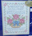 Bucilla Rose Sampler by Joan Elliott 11x14 Stamped Cross Stitch Kit 42642