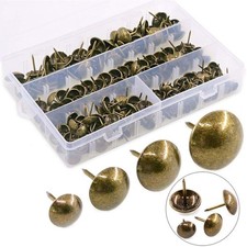 Hilitchi 280-Pieces 4-Size Tacks Bronze Nail Pins Upholstery