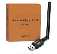 USB Bluetooth 5.4 Adapter for Desktop PC: Long Range 500FT Wireless Dongle with