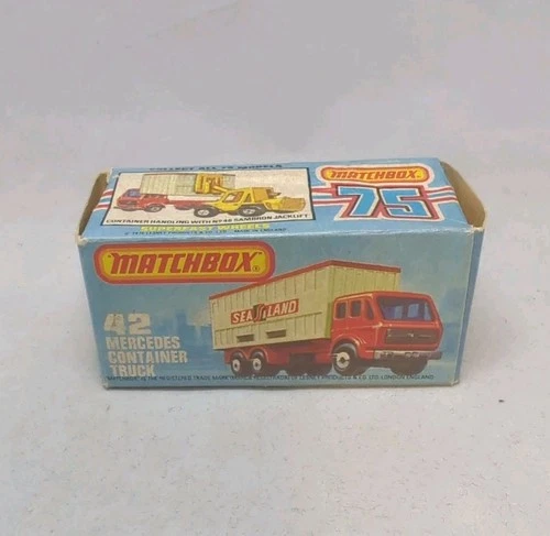 Matchbox Lesney Superfast No42 MERCEDES TRUCK " Empty K TYPE box" WITHOUT NEW
