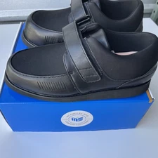 MT. EMEY Men's Bunion Edema Diabetic Shoes 728-E Black Size 14 (A118)