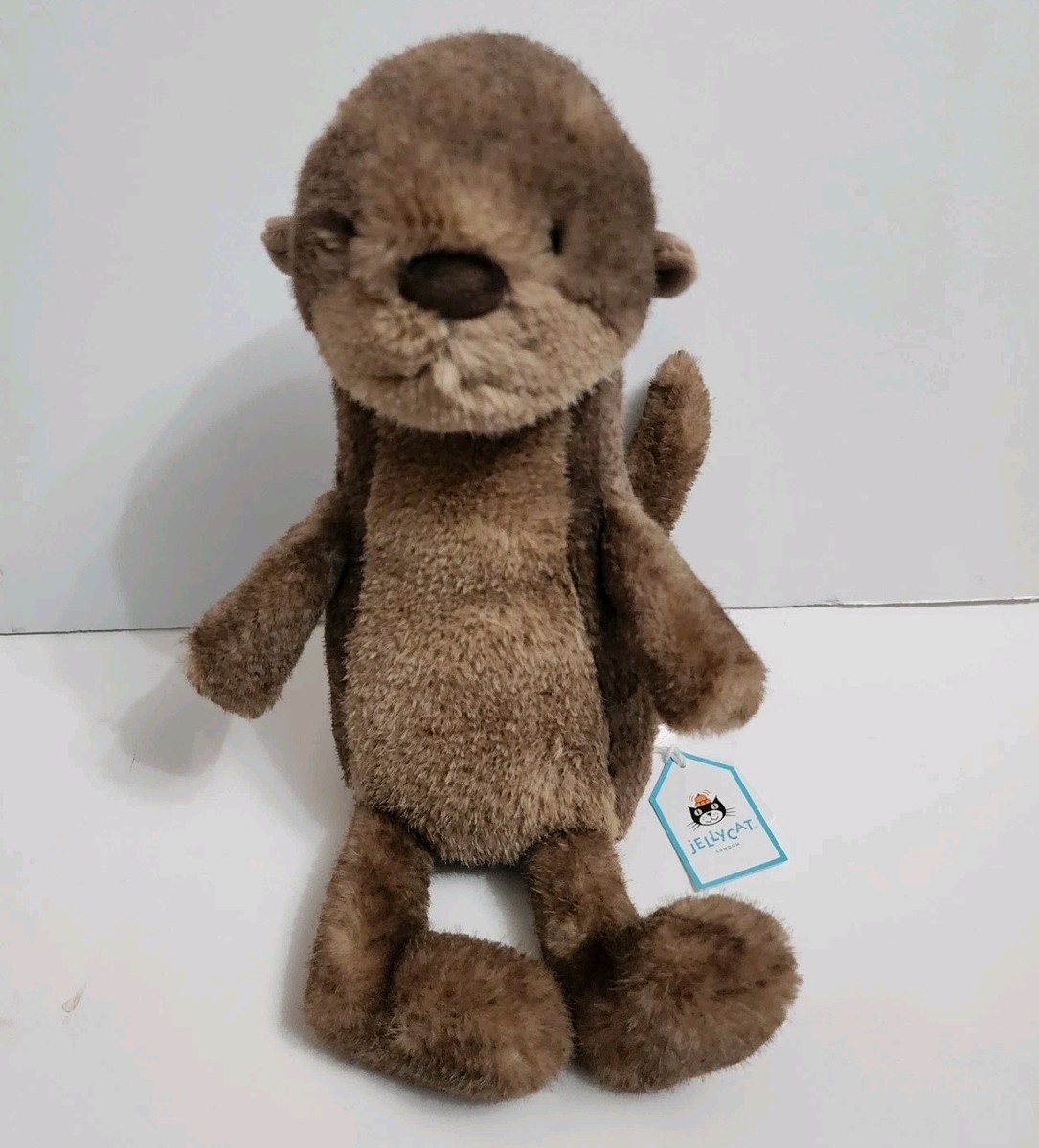  Brooke Otter　河獺　カワウソ　動物　ぬいぐるみ Jellycat Brooke Otter Plush Medium Soft Toy Brown Sea Life New | eBay