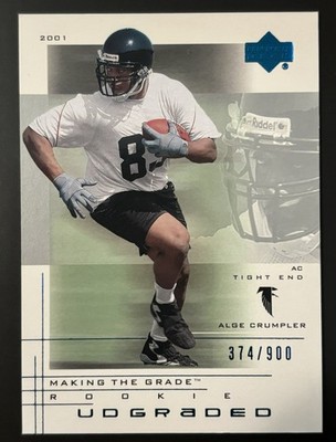 2001 UD Graded - Making the Grade Rookie Alge Crumpler #90 Action /900 (RC)