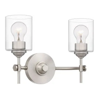 Quoizel ARI8615 Aria 2 Light 15"W Vanity Light - Black - Picture 4 of 12