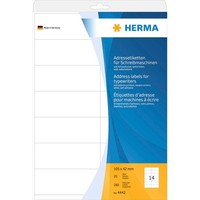Herma Adressetiketten 4442 Weiß 105,0 X 42,0 Mm, 20 Blatt