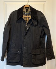 Barbour Ashby Wax Jacket XL Navy Blue Classic...