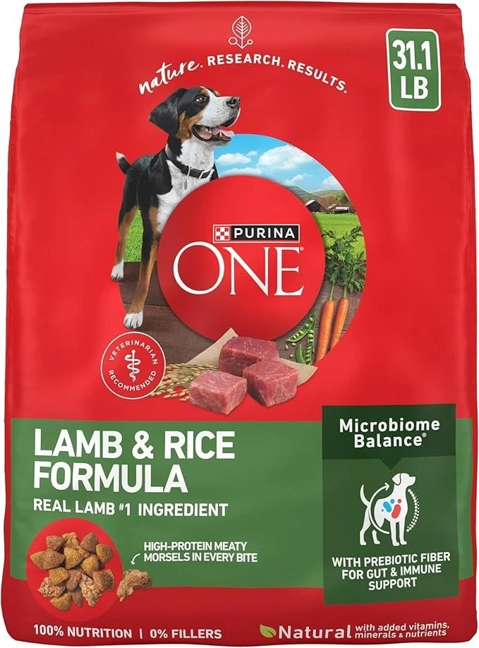 Purina ONE Smart Blend Dry Dog Food - Lamb & Rice 31.1 lb. Bag