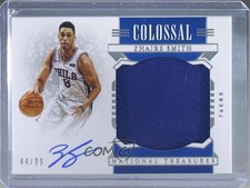 2019-20 Panini National Treasures Colossal Material 44/99 Zhaire Smith Auto 7zf