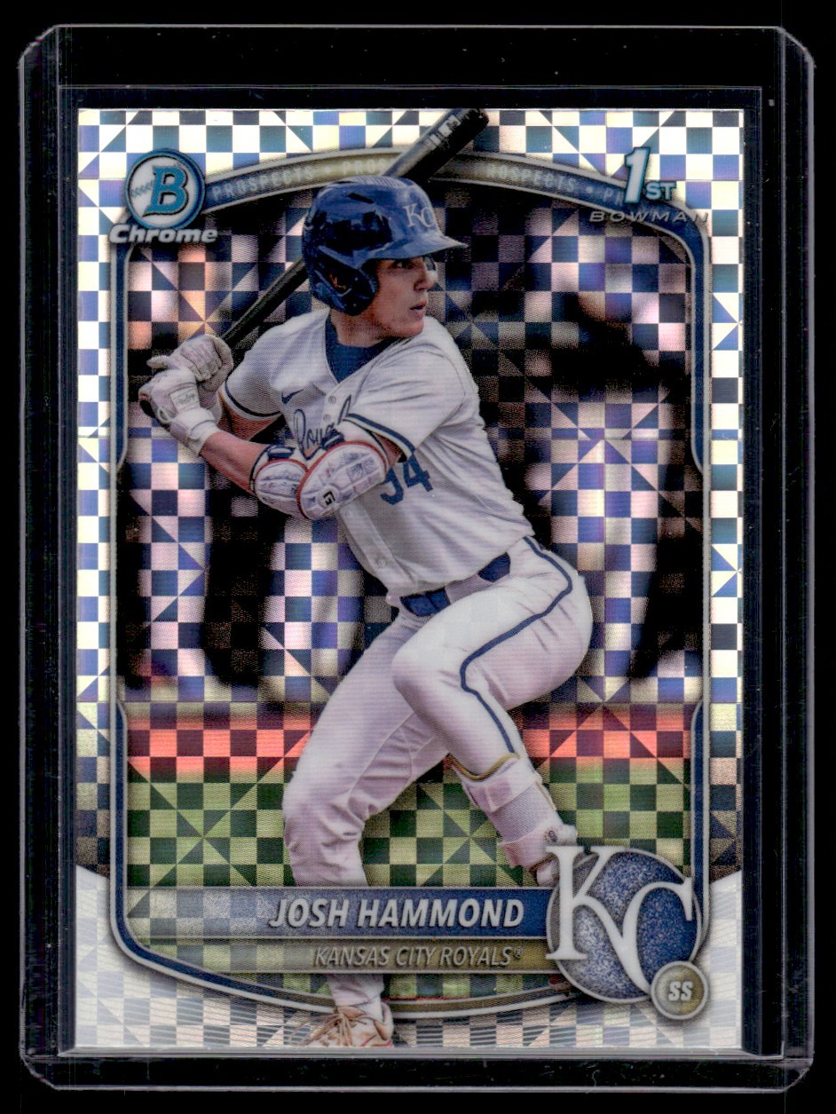 2025 Bowman Draft Chrome X-Fractor Josh Hammond Kansas City Royals #BDC-185