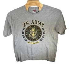 US Army Strong Together Extra Large Tee Heather Gray USA Made