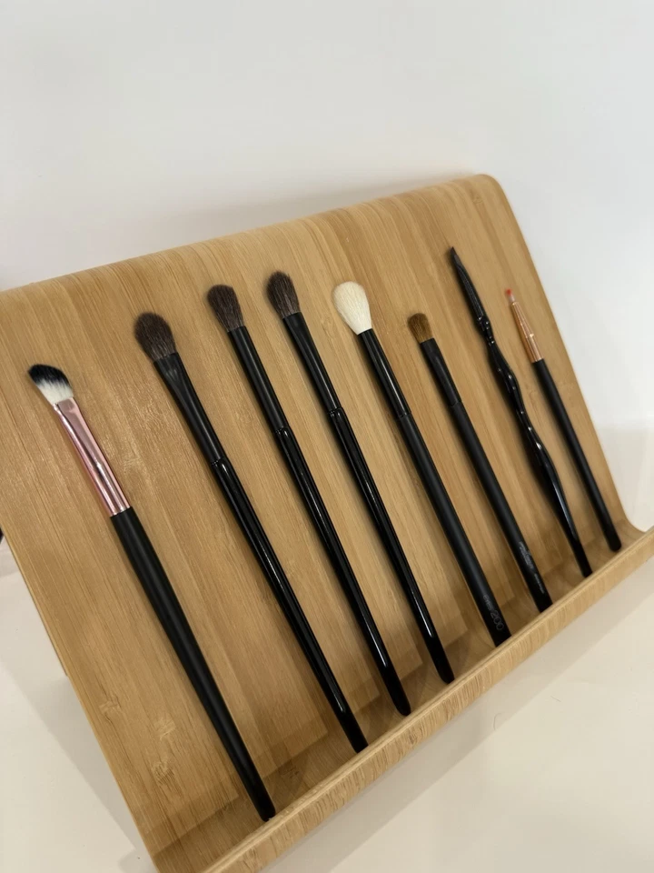 Juego de 8 Sombra de Ojos Pelo de Cabra Pelo de Poni Extra Delgado Delineador de Ojos Cepillo de Contorno de Cejas Foto 2 de 4