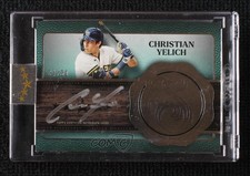 2025 Topps Five Star Silver Signatures Aqua 4/30 Christian Yelich Auto 1az7