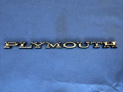 NOS Mopar 1970-1974 PLYMOUTH Self Adhesive Emblem Part Number 3444927