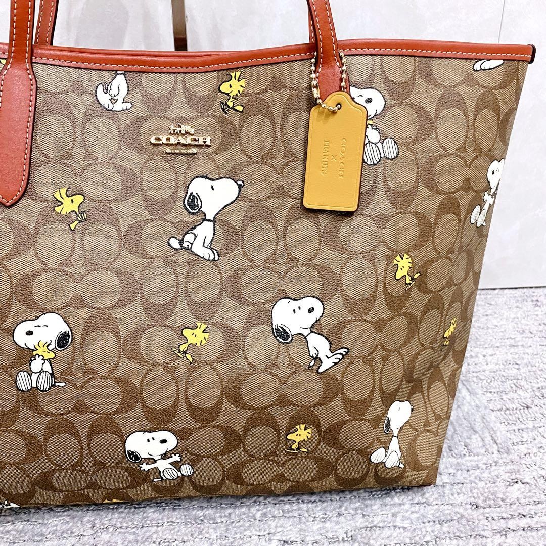 Coach x Peanuts City Signature Tote Bag CF-166 | eBay