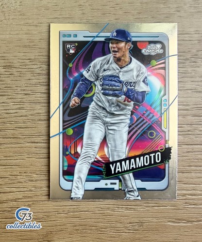 Yoshinobu Yamamoto #125 2024 Topps Cosmic Chrome card