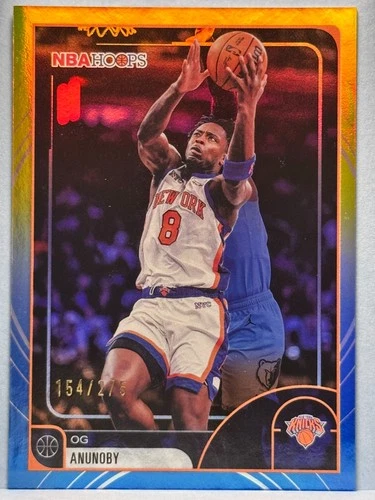 2025-26 Topps NBA Hoops - OG Anunoby Rainbow Yellow &amp; Blue /275