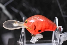 Vintage Bagley BBB Brok'n Balsa Brass OFO Fishing Lure Black STRIPES Orange Fire