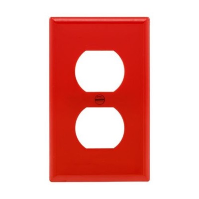 Eaton Wiring Devices 5132RD-BOX - Wallplate 1G Duplex Recp Nylon Std RD - 1EA