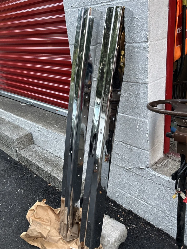 Juego de parachoques cromado Subaru nuevo 1979 GL DL 4x4 vagón 1980 1981 Brat 1600 1800 EA71 Foto 4 de 4