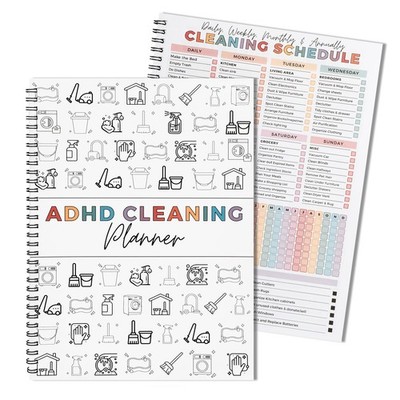 ADHD Cleaning Task Planner Daily Weekly Monthly Cleaning Schedules