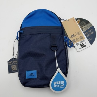 Rivacase wasserdichte leichte Sling Bag Umhängetasche blau 5312 - brandneu