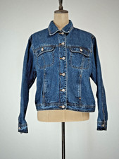 Vintage 90's BILL BLASS Jean Jacket Women's LARGE Medium Denim Wash  0098