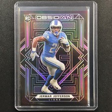 2021 Obsidian Jermar Jefferson Rookie Electric Etch Purple 98/100