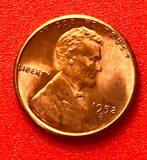1952-S Lincoln Wheat Cent Penny GEM RED BU From an Original Bank Roll