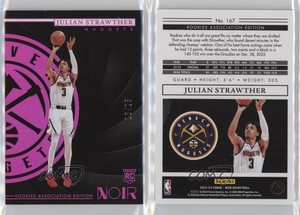 2023-24 Noir Rookies Association Edition Holo Red /25 Julian Strawther Rookie RC