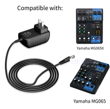 12V AC Adapter Replacement for Yamaha MG06 MG06X Mixing Console Mixer Charger