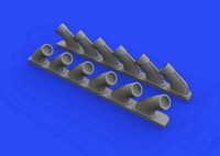 Eduard Brassin Spitfire Mk.Xiv Exhaust Stacks For Airfix Kit 1:48 Art 648470