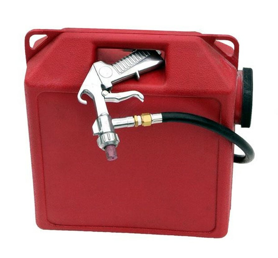 2.5 GALLON AIR POWERED PORTABLE SANDBLASTER SAND BLASTER KIT WITH CARRY