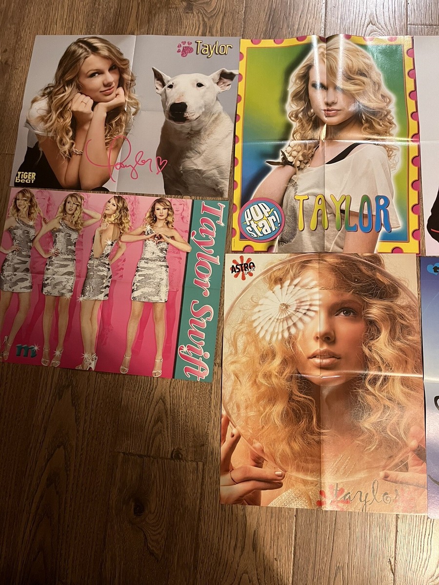 TAYLOR SWIFT MAGAZINE POSTER LOT OF 8-RARE! EARLY ERAS MUSIC
