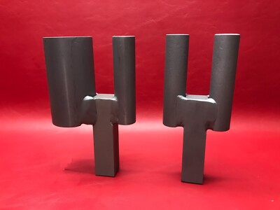 3/4  Hardy Shank Lot of 2 - 3/4'' & 1-5/8  Dia Forks Blacksmith Anvil Bending Jig