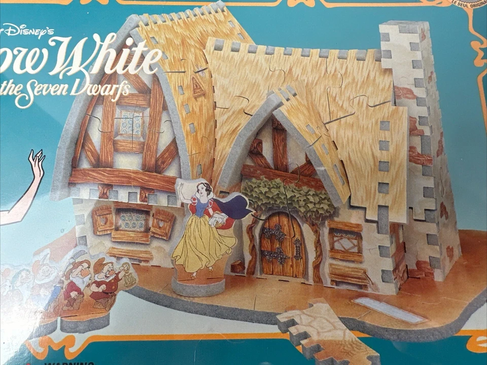 Wrebbit 3D Jigsaw Puzzle Snow White 7 Dwarfs 96pcs Walt Disney - Factory Sealed - Image 3 of 4