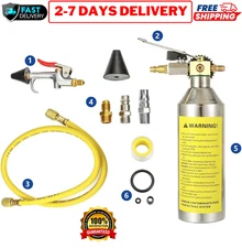 AC Flush Kit Car Air Conditioner System Lines Flush Gun Kit AC Flushing Canister