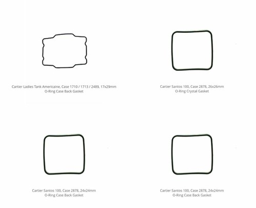 O-Rings For Cartier Case Back Gaskets Crystal gaskets Watch Parts - Imagen 8 de 16