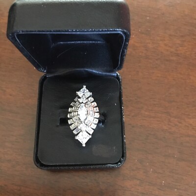 HSN J. Cooper Ring ''Dutchess'' SCHÖNER Marquis CZ Gr. 7