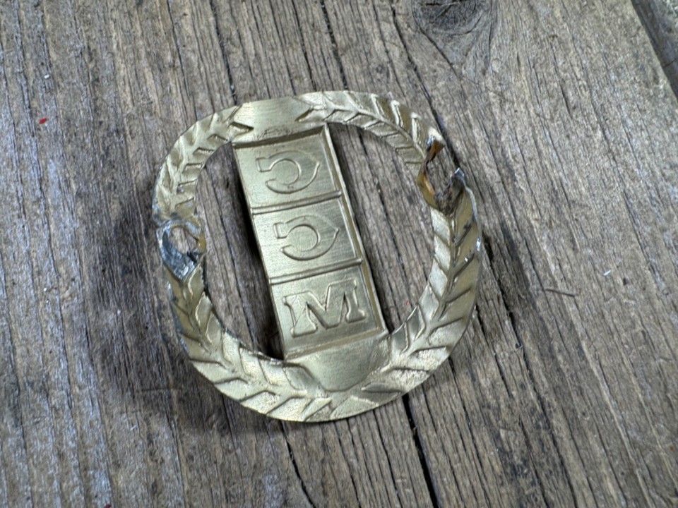 Vintage antique bike bicycle CCM head badge crest emblem sign headbadge