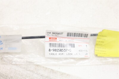 あーこ Genuine Isuzu Cable Asm Lock 8980585370 / 8-98058-537-0 OEM for