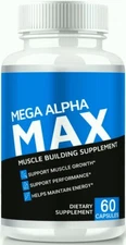 Mega Alpha Max Enhancement Pills to Support Performance & Male Energy 60ct