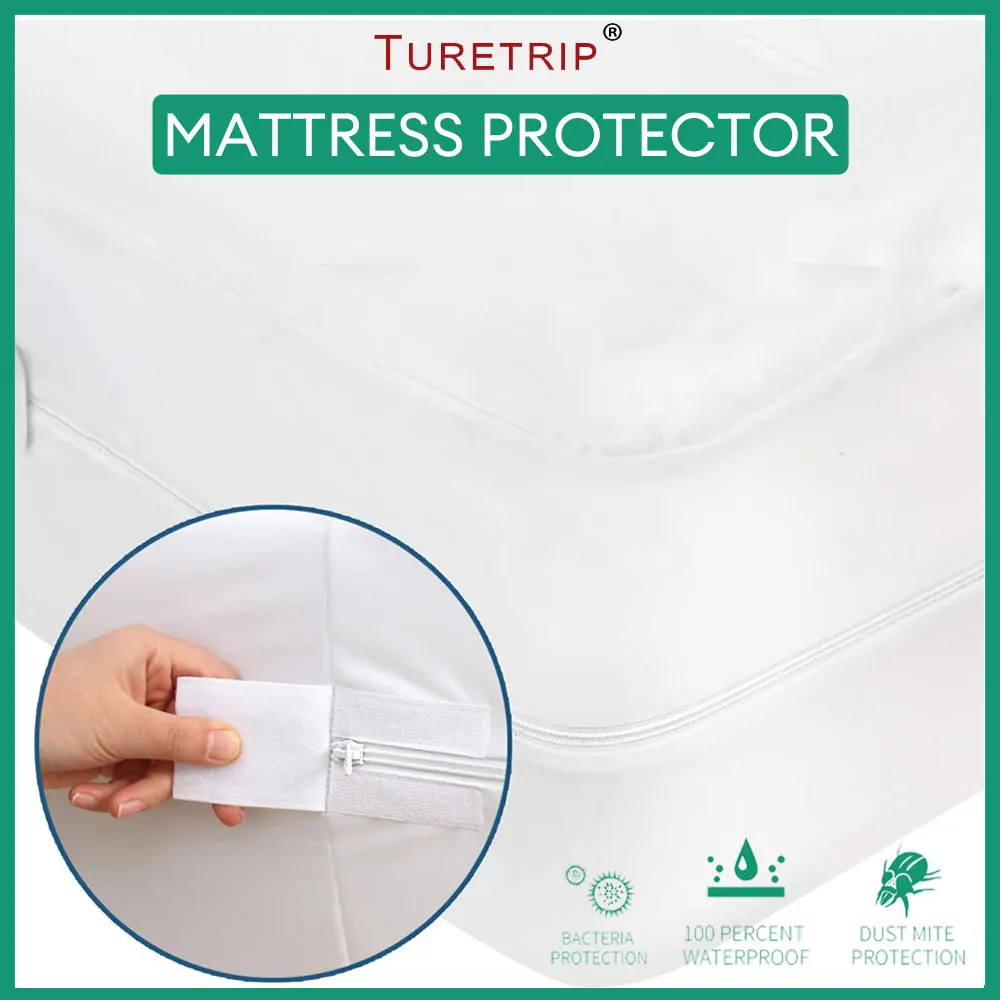 Mattress Protector Hypoallergenic Breathable Waterproof Mattress Protector Cover-image