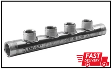 CSST Fittings Manifold FIPT Side Inlet 3/4" x 3/4" x (4) 1/2" Stainless Steel