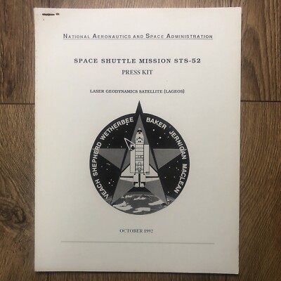 NASA Space Shuttle Mission STS-52 Pressemappe Oktober 1992 LAGEOS